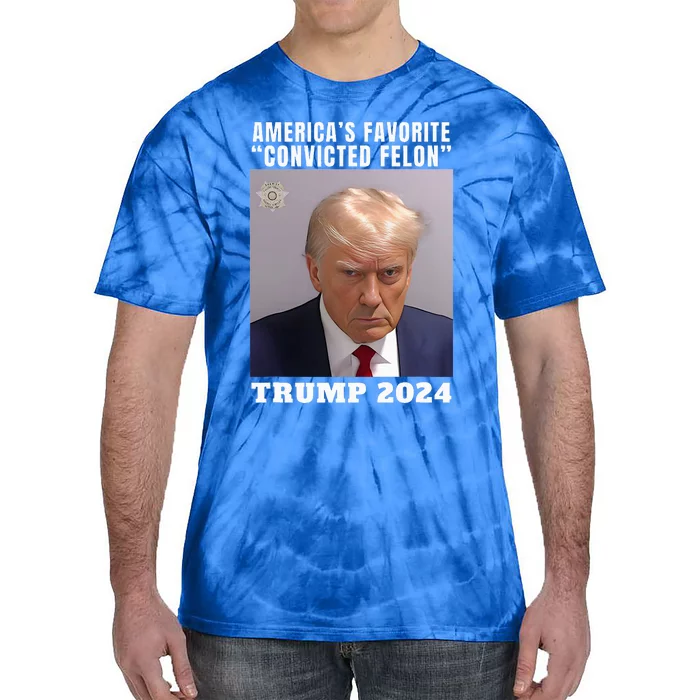 Americas Favorite Convicted Felon Protrump Tie-Dye T-Shirt