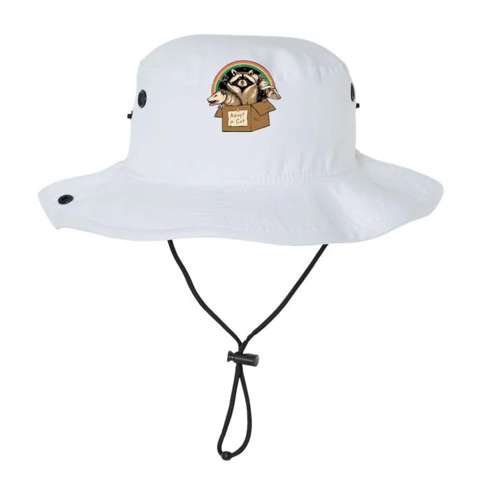 Adopt Forbidden Cats In Box Raccoon Skunks Possum Cat Lovers Meaningful Gift Legacy Cool Fit Booney Bucket Hat