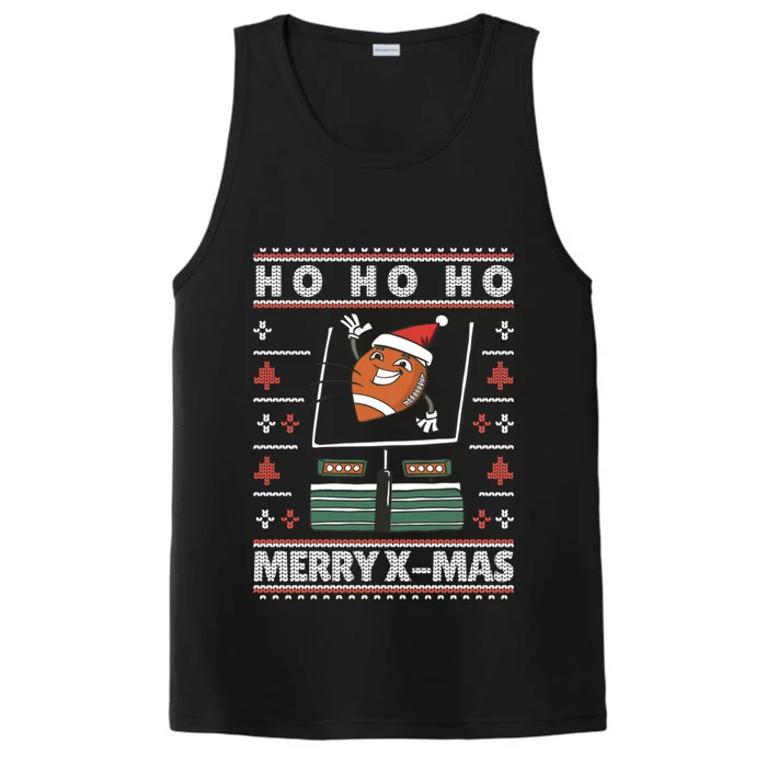 American Football Christmas Sweater Xmas Gift Performance Tank