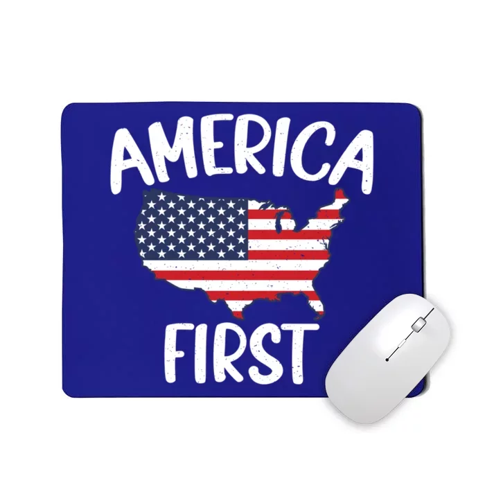 America First Donald Trump Gift 2024 Election Gift Mousepad