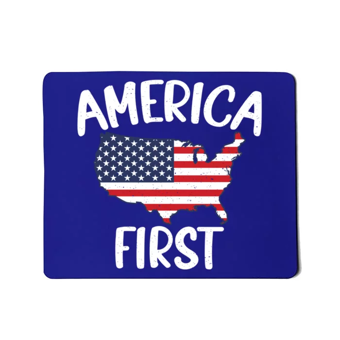 America First Donald Trump Gift 2024 Election Gift Mousepad