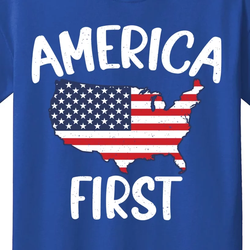 America First Donald Trump Gift 2024 Election Gift Kids T-Shirt