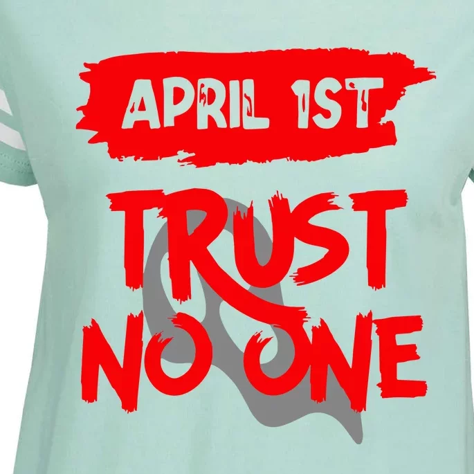 April Fools Day Outfit April 1st Prank April Fool Day Jokes Long Sleeve Enza Ladies Jersey Football T-Shirt