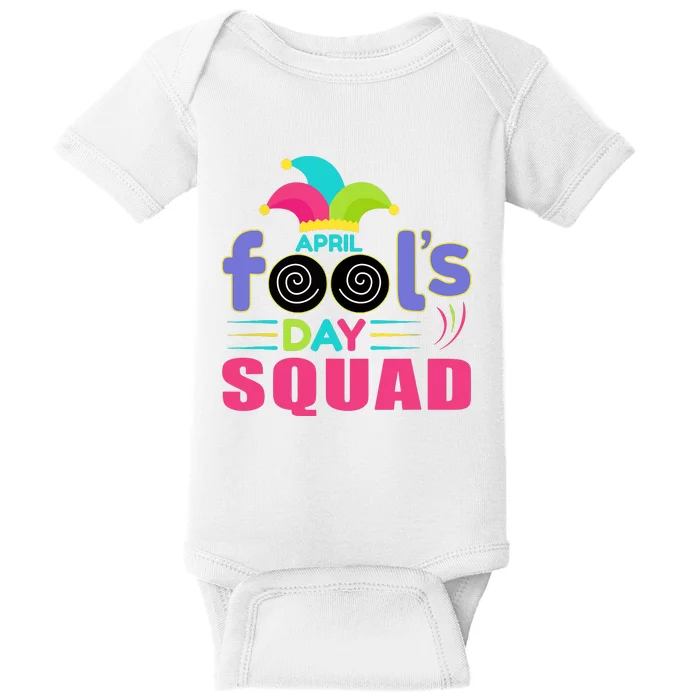 April Fools Day Squad Jester Hat Prank April 1 Baby Bodysuit