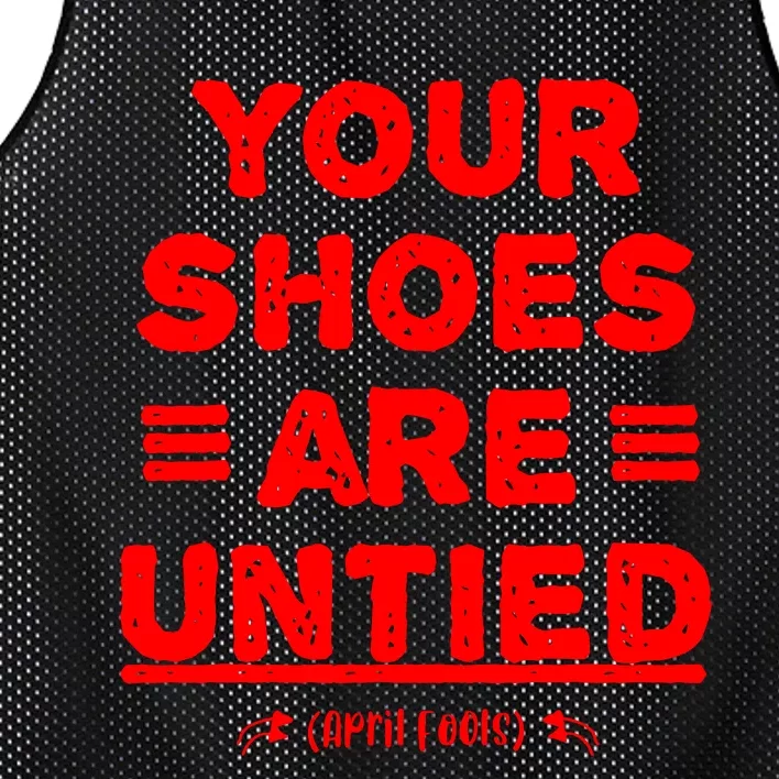 April Fools Day Your Shoes Are Untied Mesh Reversible Basketball Jersey Tank