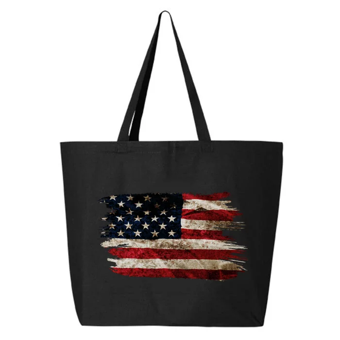 American Flag Distressed 25L Jumbo Tote