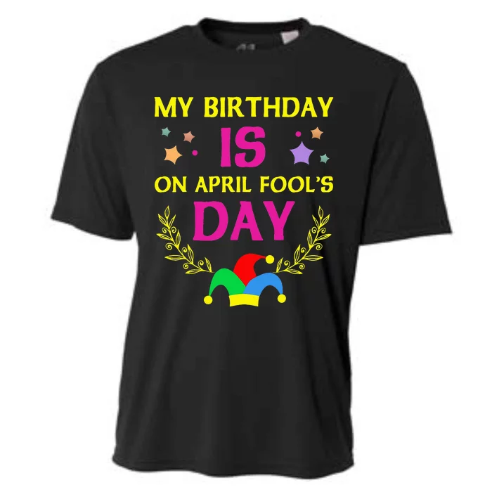 April Fools Day Birthday - It's My Birthday Funny Cooling Performance Crew T-Shirt