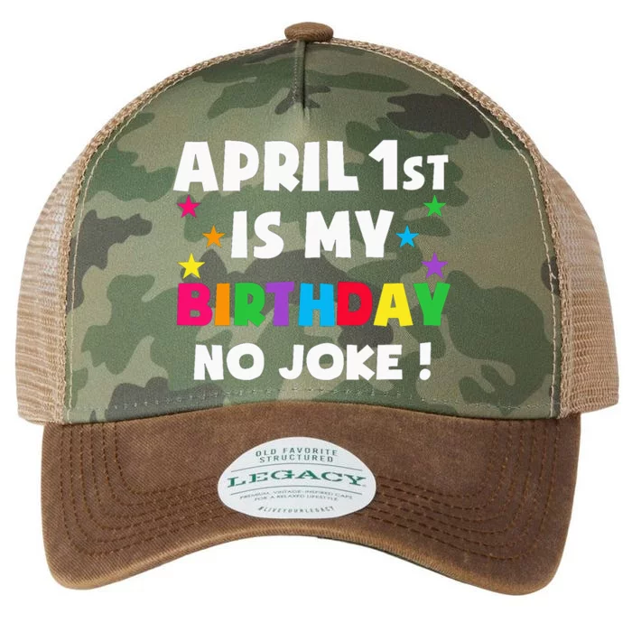 April Fool's Day Birthday Born on April 1st Fools Day Pranks Legacy Tie Dye Trucker Hat