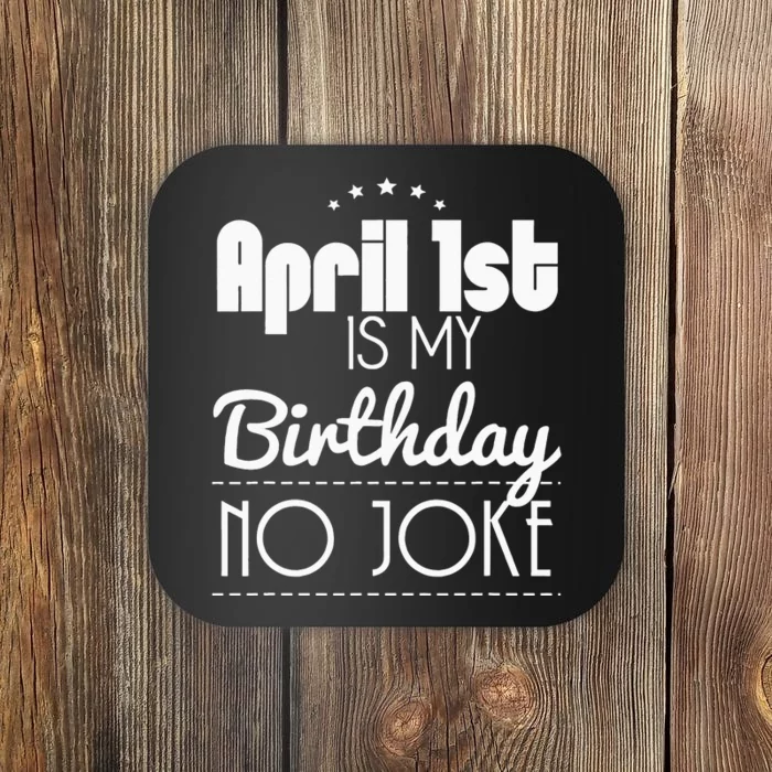 April Fool's Day Birthday Coaster