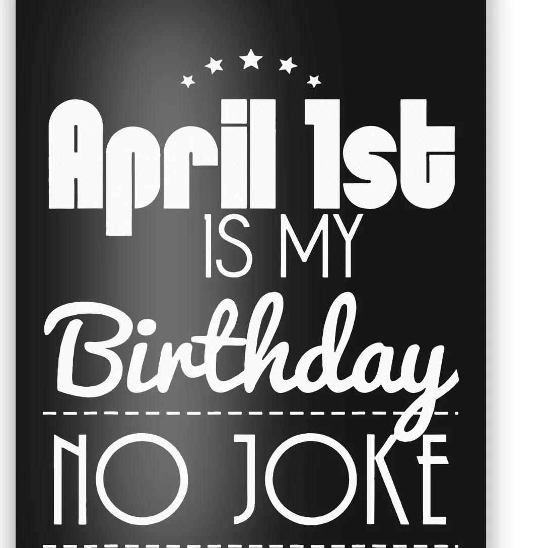 April Fool's Day Birthday Poster