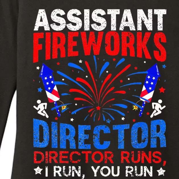 Assistant Fireworks Director USA Independence Day July 4Th Womens CVC Long Sleeve Shirt