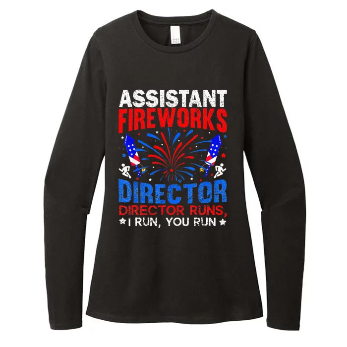 Assistant Fireworks Director USA Independence Day July 4Th Womens CVC Long Sleeve Shirt