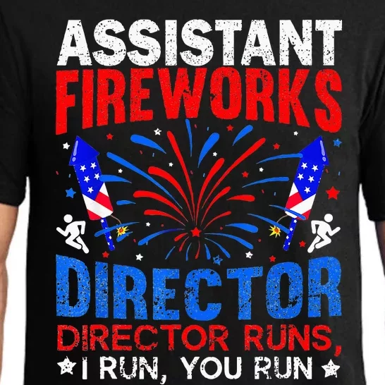 Assistant Fireworks Director USA Independence Day July 4Th Pajama Set