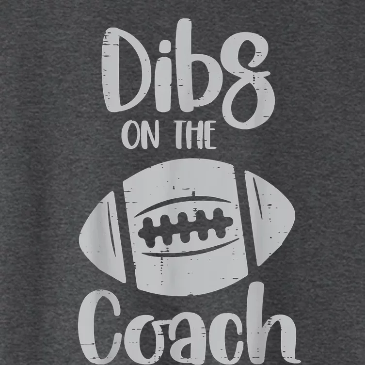 American Football Dibs On The Coach Funny Sports Wife Women's Crop Top Tee