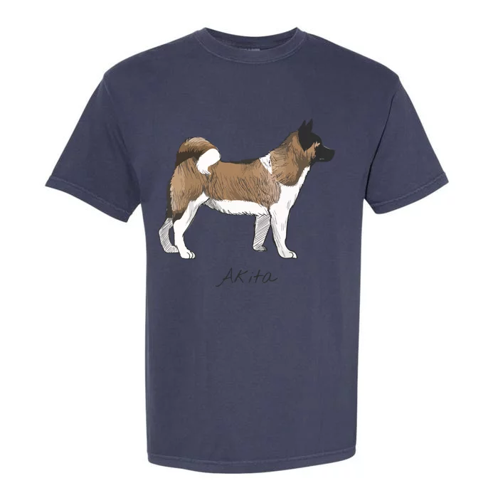 Akita Fun Doggy Garment-Dyed Heavyweight T-Shirt