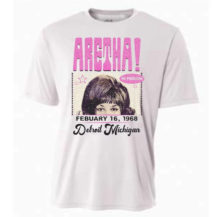 Aretha Franklin DETROIT Cooling Performance Crew T-Shirt