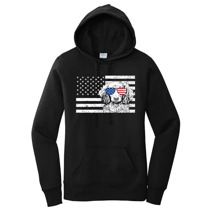 American Flag Dachshund Weiner Dog Us Patriotic Gift Women's Pullover Hoodie