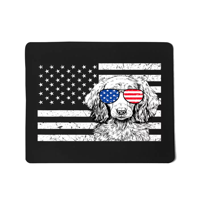 American Flag Dachshund Weiner Dog Us Patriotic Gift Mousepad