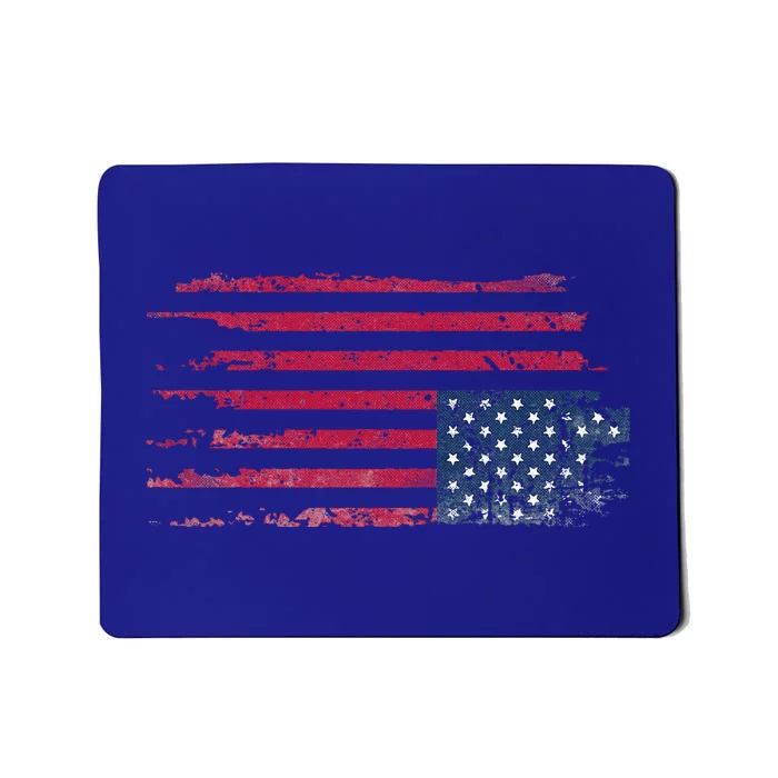 American Flag Distress Upside Down Patriotic Mousepad