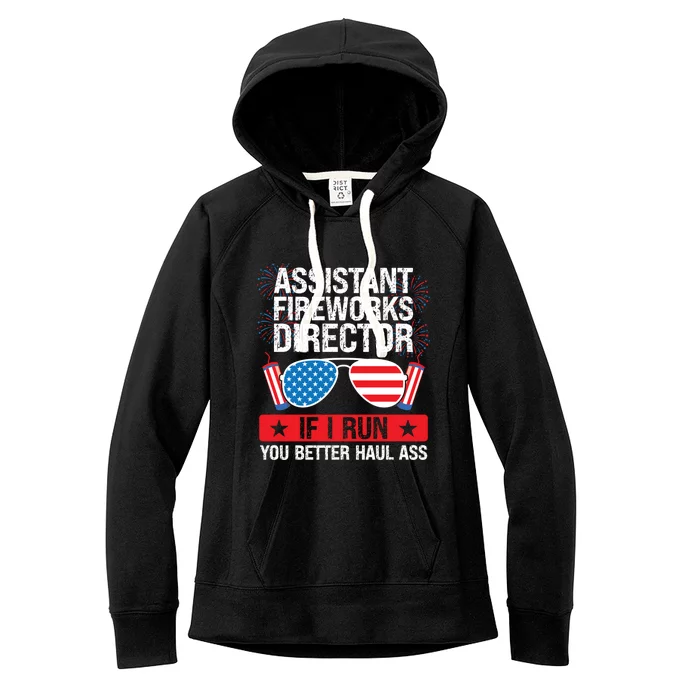 Assistant Fireworks Director I Run Assistant Firework Meaningful Gift Women's Fleece Hoodie