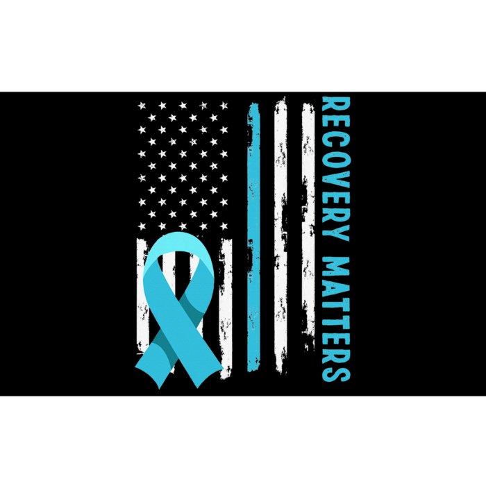 American Flag Drug Alcohol Addiction Recovery Awareness Bumper Sticker