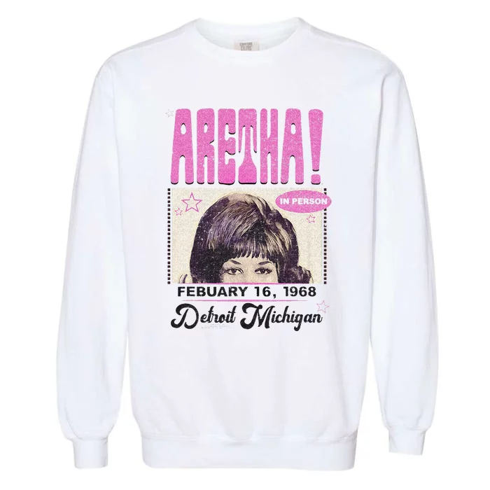 Aretha Franklin DETROIT Garment-Dyed Sweatshirt