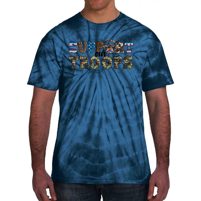 Armed Forces Day Support Our Troops Army Veteran Day Tie-Dye T-Shirt