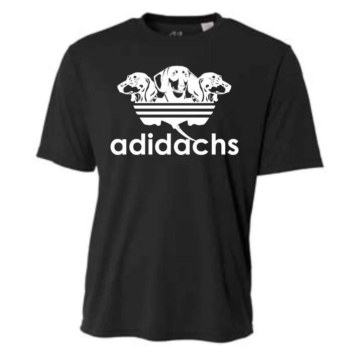 Adidachs Funny Daschund Dog Cooling Performance Crew T-Shirt