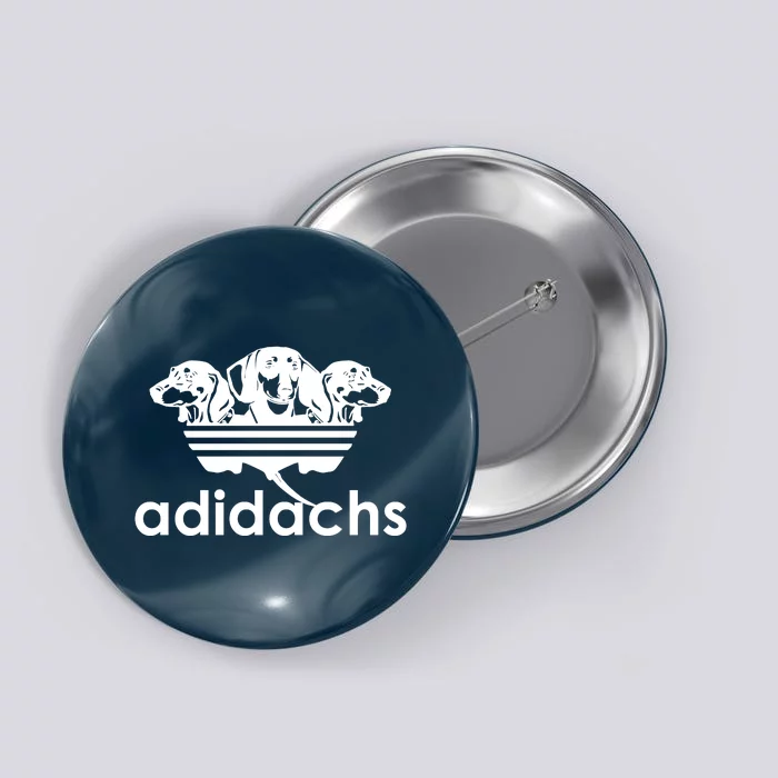 Adidachs Funny Daschund Dog Button