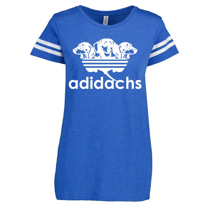 Adidachs Funny Daschund Dog Enza Ladies Jersey Football T-Shirt