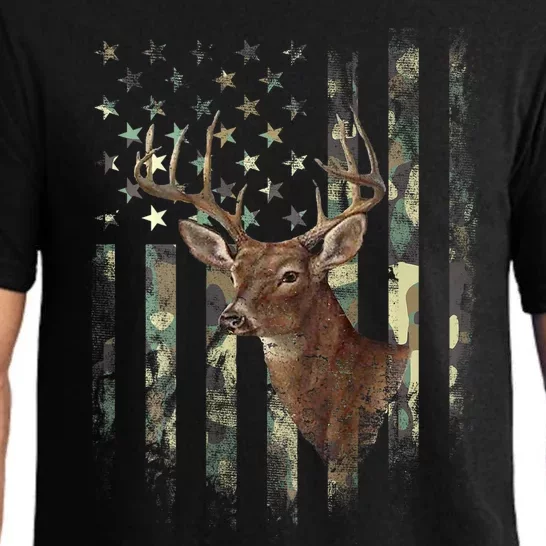 American Flag Deer Hunting Camo Pajama Set