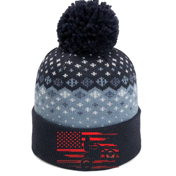 American Flag Dirt Bike Apparel Dirt Bike Motocross The Baniff Cuffed Pom Beanie