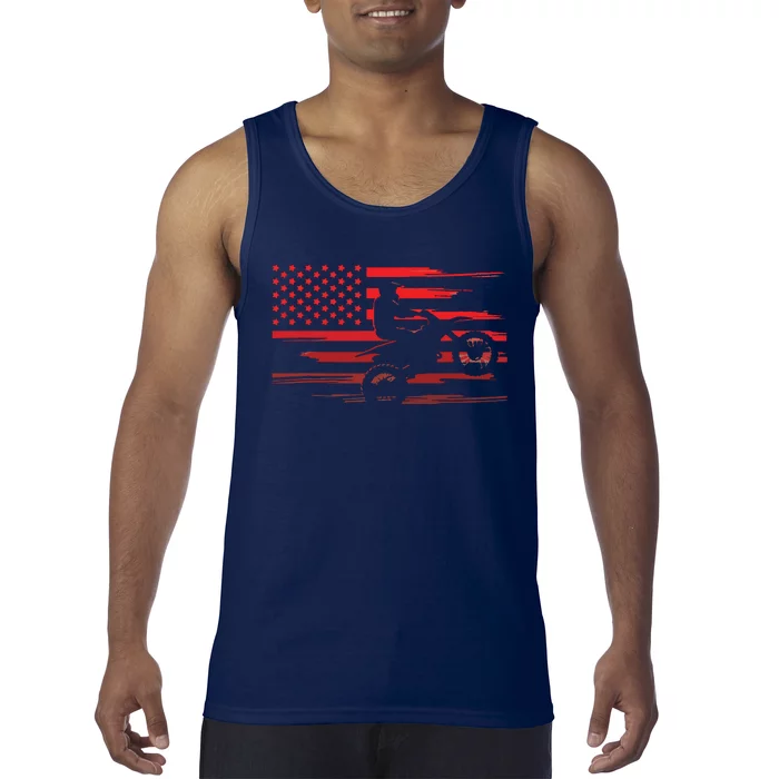 American Flag Dirt Bike Apparel Dirt Bike Motocross Tank Top