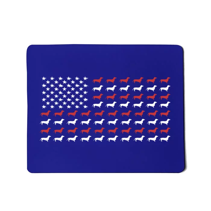 American Flag Dachshund Patriotic Dachshund Doxie Lover Cool Gift Mousepad