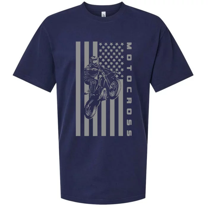 American Flag Dirt Bike Motocross Motocross Sueded Cloud Jersey T-Shirt