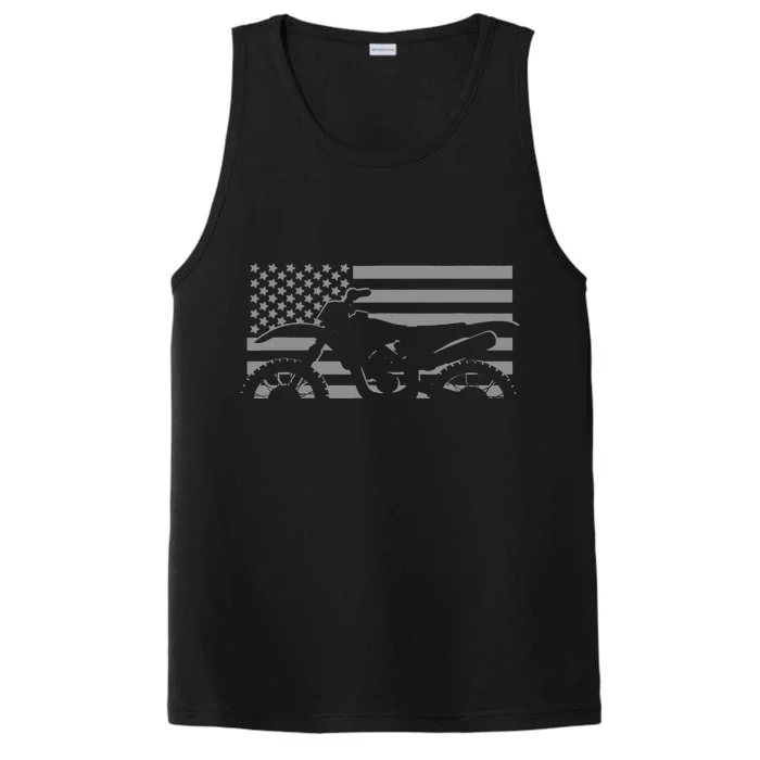 American Flag Dirt Bike Motocross Motocross Performance Tank