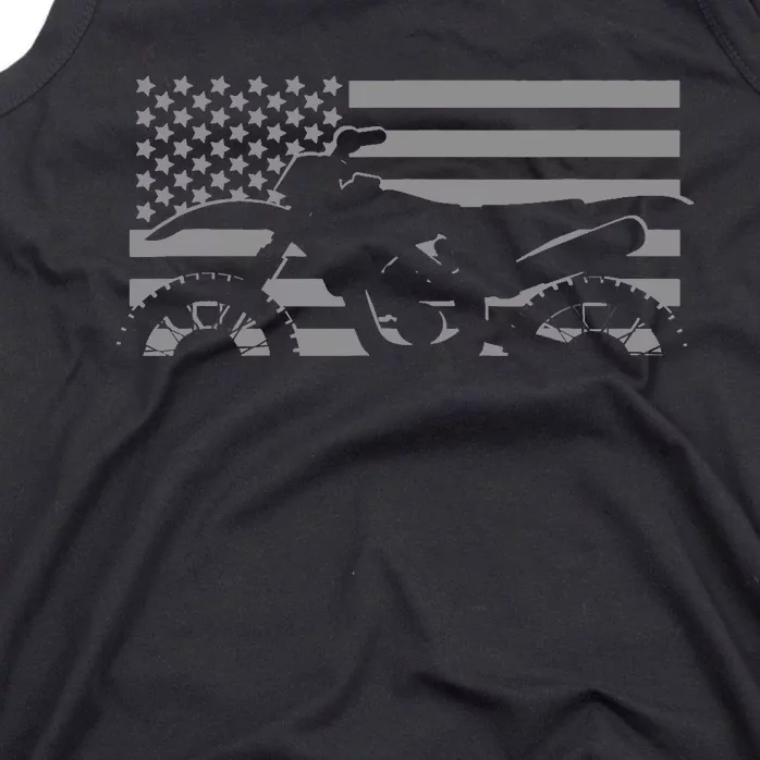 American Flag Dirt Bike Motocross Motocross Tank Top