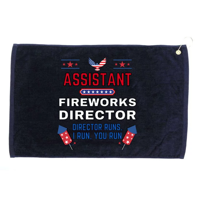 Assistant Fireworks Director Usa Independence Day July 4th Gift Grommeted Golf Towel