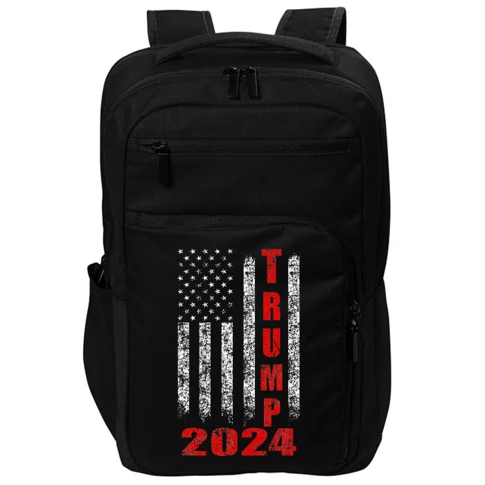 American Flag Design Trump 2024 Impact Tech Backpack