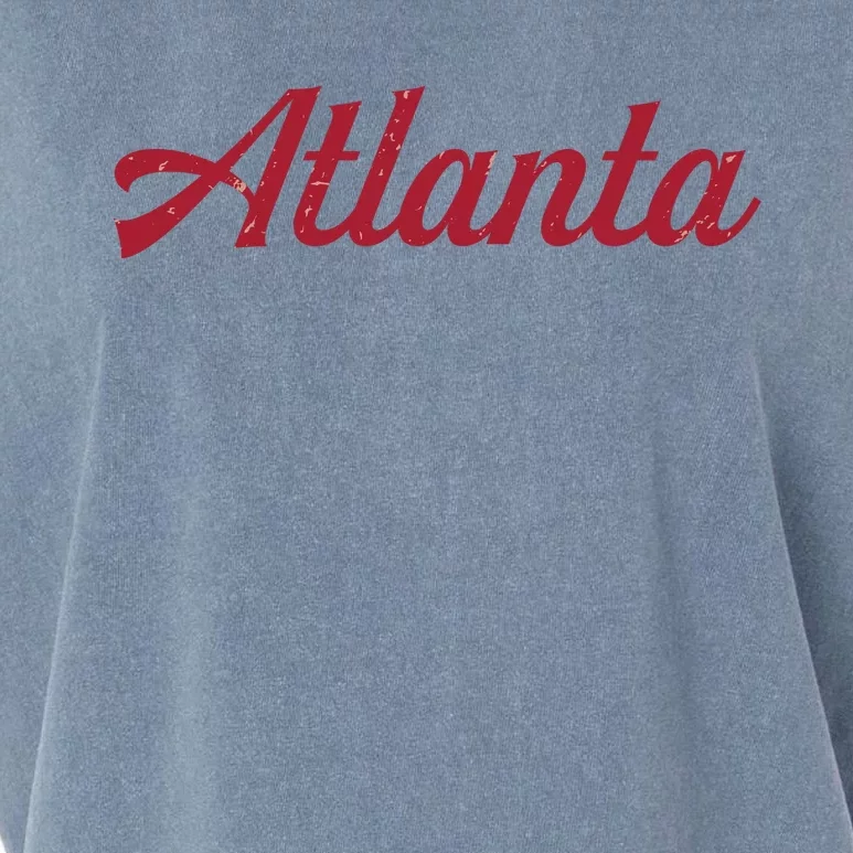 Atlanta Football Distressed Garment-Dyed Women's Muscle Tee