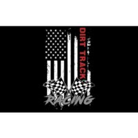 American Flag Dirt Track Racing Car Bike Driver Racer Gifts Bumper Sticker