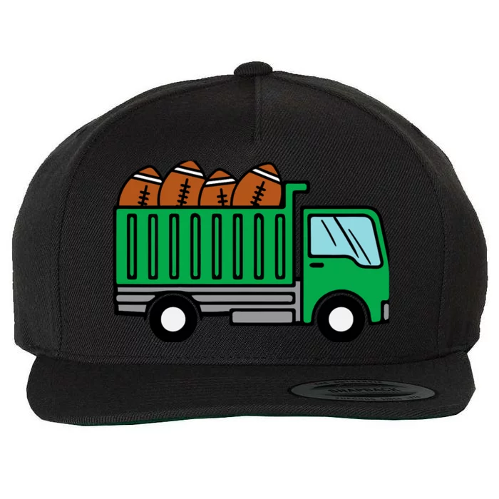 American Football Dump Truck Cute Sports Boys Toddlers Wool Snapback Cap