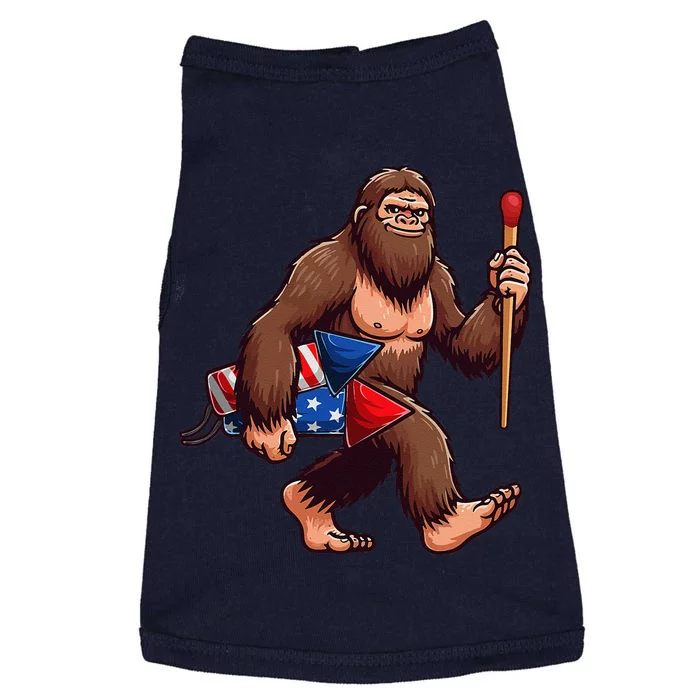 Assistant Fireworks Director 4th July Party Bigfoot Funny Doggie Tank