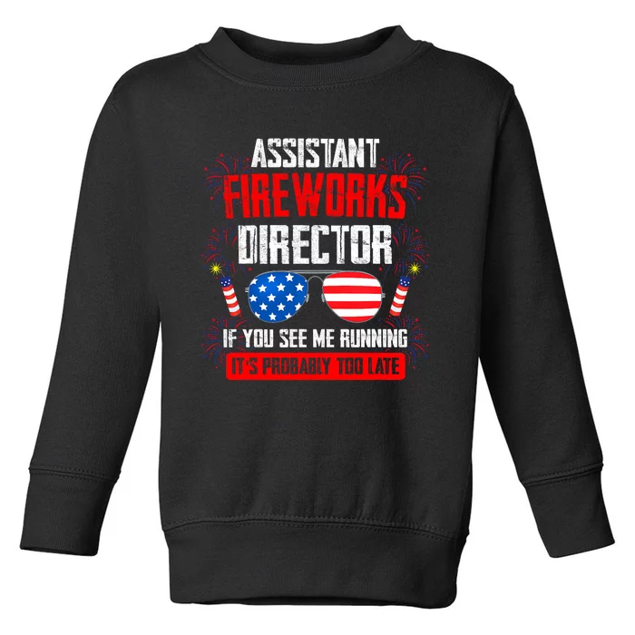 Assistant Fireworks Director If You See Assistant Firework Toddler Sweatshirt