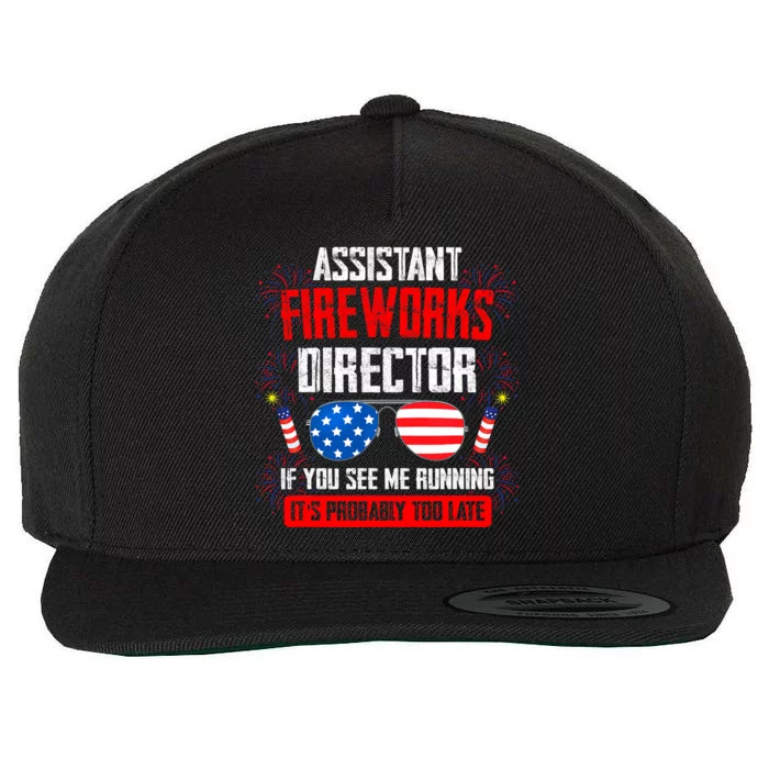 Assistant Fireworks Director If You See Assistant Firework Wool Snapback Cap