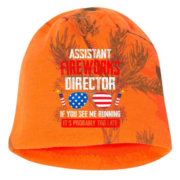 Assistant Fireworks Director If You See Assistant Firework Kati - Camo Knit Beanie