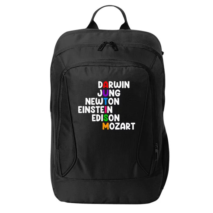 Autism For Darwin Jung Newton Einstein Edison City Backpack