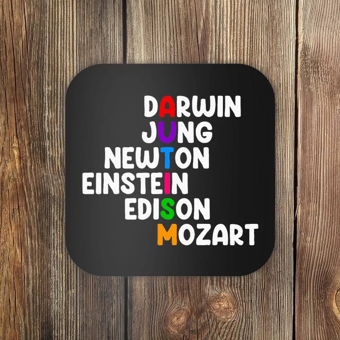 Autism For Darwin Jung Newton Einstein Edison Coaster