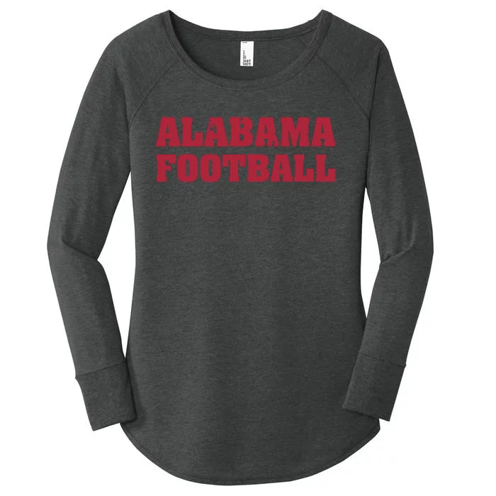 Alabama Football Distressed Vintage Women's Perfect Tri Tunic Long Sleeve Shirt