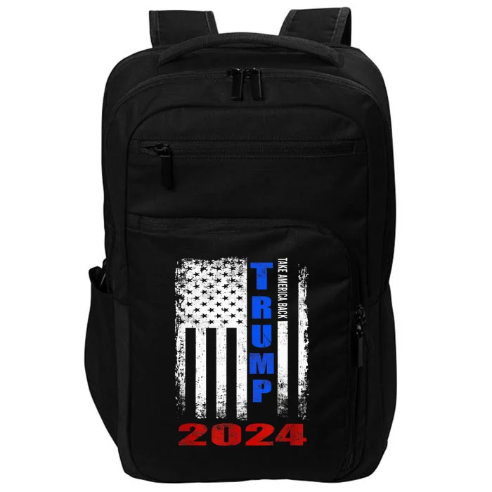 American Flag Design Trump 2024 Impact Tech Backpack